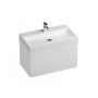 Ravak Natural XJO01280000 umywalka 80x45 cm prostokątna ścienna biała zdj.3