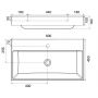 Ravak Natural XJO01280000 umywalka 80x45 cm prostokątna ścienna biała zdj.2