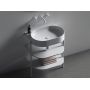 Ravak Yard XJX01060000 umywalka 60.5x50 cm półokrągła ścienna-meblowa biała zdj.9