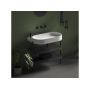 Ravak Yard XJX01080000 umywalka 80.5x50 cm półokrągła ścienna-meblowa biała zdj.8