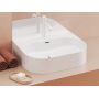 Ravak Ceramic XJX01155008 umywalka 55.3x45.2 cm prostokątna ścienna biała zdj.7