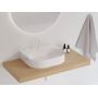 Ravak Ceramic XJX01155008 umywalka 55.3x45.2 cm prostokątna ścienna biała zdj.5