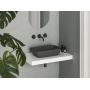 Ravak Uni Slim XJX03150001 umywalka 50x31 cm prostokątna nablatowa antracyt zdj.3