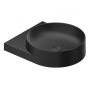 Ravak Yard XJX0D040000 umywalka 50x40.5 cm okrągła ścienna-meblowa czarna zdj.1