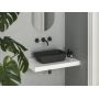 Ravak Uni Slim XJX0D150000 umywalka 50x31 cm prostokątna nablatowa czarna zdj.3