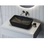 Ravak Uni Slim XJX0D150000 umywalka 50x31 cm prostokątna nablatowa czarna zdj.4