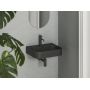 Ravak Ceramic XJX0D155005 umywalka 55.3x45.2 cm prostokątna ścienna czarna zdj.3