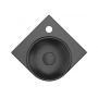 Ravak Yard XJX0D228000 umywalka 28x28 cm narożna ścienna-meblowa czarna zdj.4
