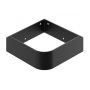 Ravak Yard XJX0D228000 umywalka 28x28 cm narożna ścienna-meblowa czarna zdj.5