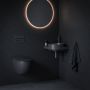 Ravak Yard XJX0D245000 umywalka 45x45 cm narożna czarna zdj.7