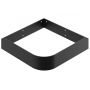 Ravak Yard XJX0D245000 umywalka 45x45 cm narożna ścienna-meblowa czarna zdj.6