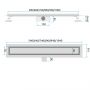 Rea Neox REAG2502 odpływ liniowy 70 cm stal zdj.2