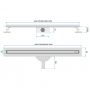 Rea Neox Slim Pro REAG2700 odpływ liniowy 60 cm czarny zdj.2