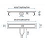 Rea Neox Superflow REAG2705 odpływ liniowy 60 cm stal zdj.2