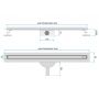 Rea Neox Slim Pro REAG2716 odpływ liniowy 90 cm złoty zdj.2