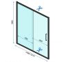Rea Rapid Slide REAK5605 drzwi prysznicowe 150 cm rozsuwane do wnęki zdj.2