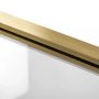 Rea Rapid Slide REAK8590 drzwi prysznicowe 130 cm rozsuwane złoty szczotkowany/szkło przezroczyste zdj.6