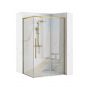 Rea Solar Brush Gold REAK9500 kabina prysznicowa 90x90 cm kwadratowa złoty szczotkowany/szkło przezroczyste zdj.1