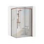Rea Solar Brush Copper REAK9513 kabina prysznicowa 100x80 cm prostokątna miedź mat/szkło przezroczyste zdj.1