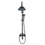 Rea Retro Old Black REAP2366 zestaw wannowo-prysznicowy ścienny z deszczownicą czarny zdj.3