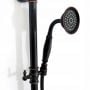 Rea Retro Old Black REAP2366 zestaw wannowo-prysznicowy ścienny z deszczownicą czarny zdj.5