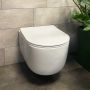Rea Eddy REAC6560 miska wc z deską wolnoopadającą wisząca bez kołnierza biały połysk zdj.5
