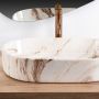 Rea Nadia REAU9239 umywalka 61x38.5 cm owalna nablatowa zdj.5
