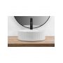Rea delia REAU0601 umywalka 36x36 cm okrągła nablatowa biała zdj.5