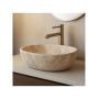 Rea Amelia REAU3000 umywalka 48x34.5 cm prostokątna nablatowa szary/kamień-brąz/beż zdj.5