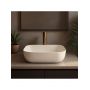 Rea Belinda REAU4000 umywalka 46.5x33 cm prostokątna nablatowa brąz/beż zdj.6