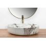 Rea Queen REAU4101 umywalka 55x41.5 cm owalna nablatowa zdj.5
