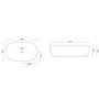 Rea Amelia REAU4331 umywalka 52x32.5 cm owalna nablatowa biała zdj.2