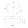 Rea Belinda Mini REAU4700 umywalka 36x25 cm nablatowa zdj.2