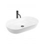 Rea Cleo REAU6215 umywalka 70x39 cm owalna nablatowa biała zdj.1
