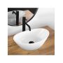Rea Kate REAU6802 umywalka 45x27 cm owalna nablatowa biała zdj.3