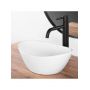 Rea Kate REAU6803 umywalka 36.5x24.5 cm owalna nablatowa biała zdj.5