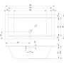 Riho Rethink Cubic B107013005 wanna prostokątna 180x90 cm biała zdj.2