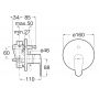 Roca Victoria Plus A5A064FC00 bateria wannowo-prysznicowa podtynkowa chrom zdj.2