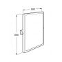 Roca Access Comfort A816915009 lustro 50x60 cm prostokątne stal zdj.2