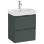 Roca Ona A851682513 umywalka z szafką 50 cm zieloną zdj.1