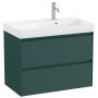 Roca Ona A851690513 umywalka z szafką 80 cm zielony zdj.1