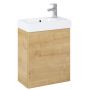 Roca Mini-N A852445464 umywalka z szafką 45 cm dąb zdj.1