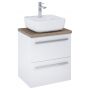 Roca Kwadro A852450806 umywalka z szafką i blatem 50.6 cm białą zdj.1