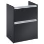 Roca Gap Pro A857896532 szafka 58.5x46x66.3 cm podumywalkowa wisząca czarna zdj.3