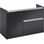 Roca Gap Pro A857905532 szafka 98.5x45.1x63.5 cm podumywalkowa wisząca czarna zdj.3