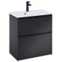 Roca Gap Pro A857908532 szafka 58.5x37.6x63.5 cm podumywalkowa wisząca czarna zdj.3