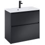 Roca Gap Pro A857909532 szafka 68.5x37.6x63.5 cm podumywalkowa wisząca czarna zdj.3
