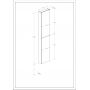 Roca Extra A857911808 szafka 40x12.6x180 cm boczna wisząca dąb zdj.2