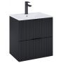 Roca Reef A857954532 szafka 60x45x63.5 cm podumywalkowa wisząca czarna zdj.1