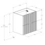 Roca Reef A857954539 szafka 60x45.2x63.5 cm podumywalkowa wisząca beżowa zdj.2